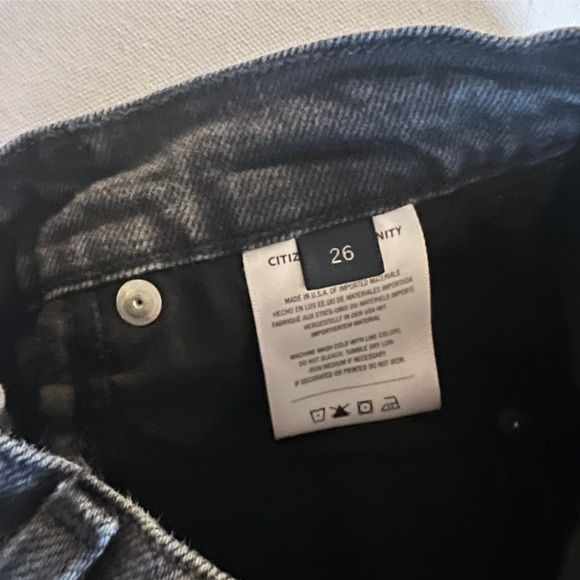 Citizens of Humanity Valerie High Rise Stirrup Skinny Jeans Black 26 EUC - Picture 9 of 9